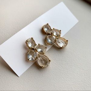 Kate Spade Gold Crystal Chandelier Drop Earrings